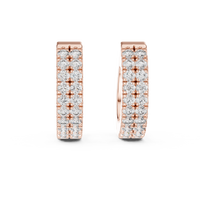 Rose Gold Radiance Hoop Earrings
